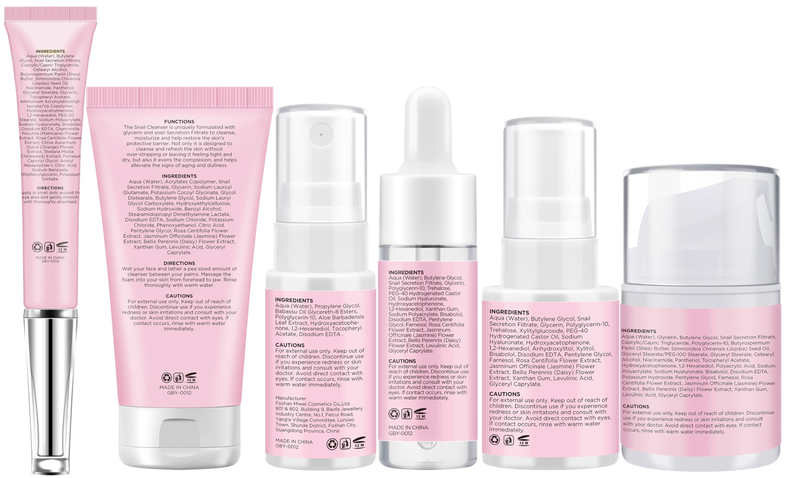 GEBEATY snail mucin set gift box as a thoughtful skincare gift.