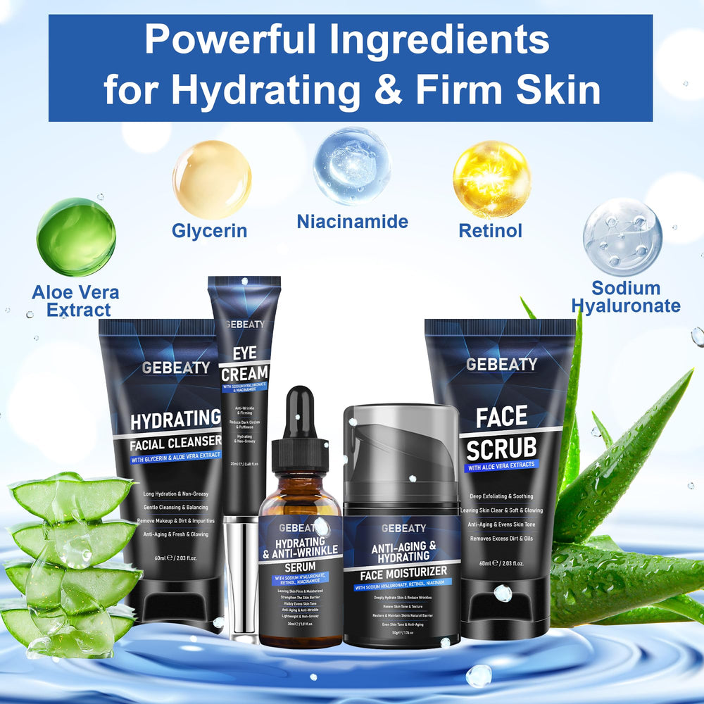 GEBEATY water-based facial cleanser pump bottle for daily cleansing