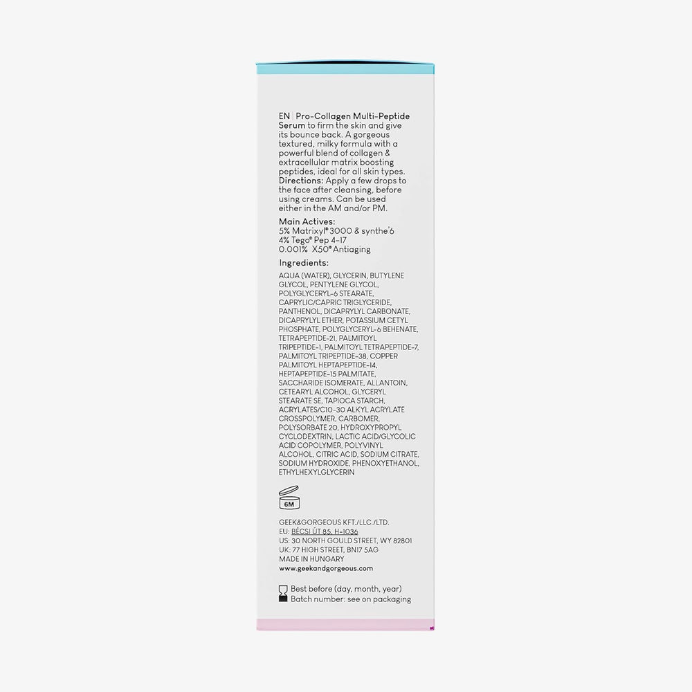 Geek & Gorgeous Power Peptides Serum with moisturizer layer for daily routine
