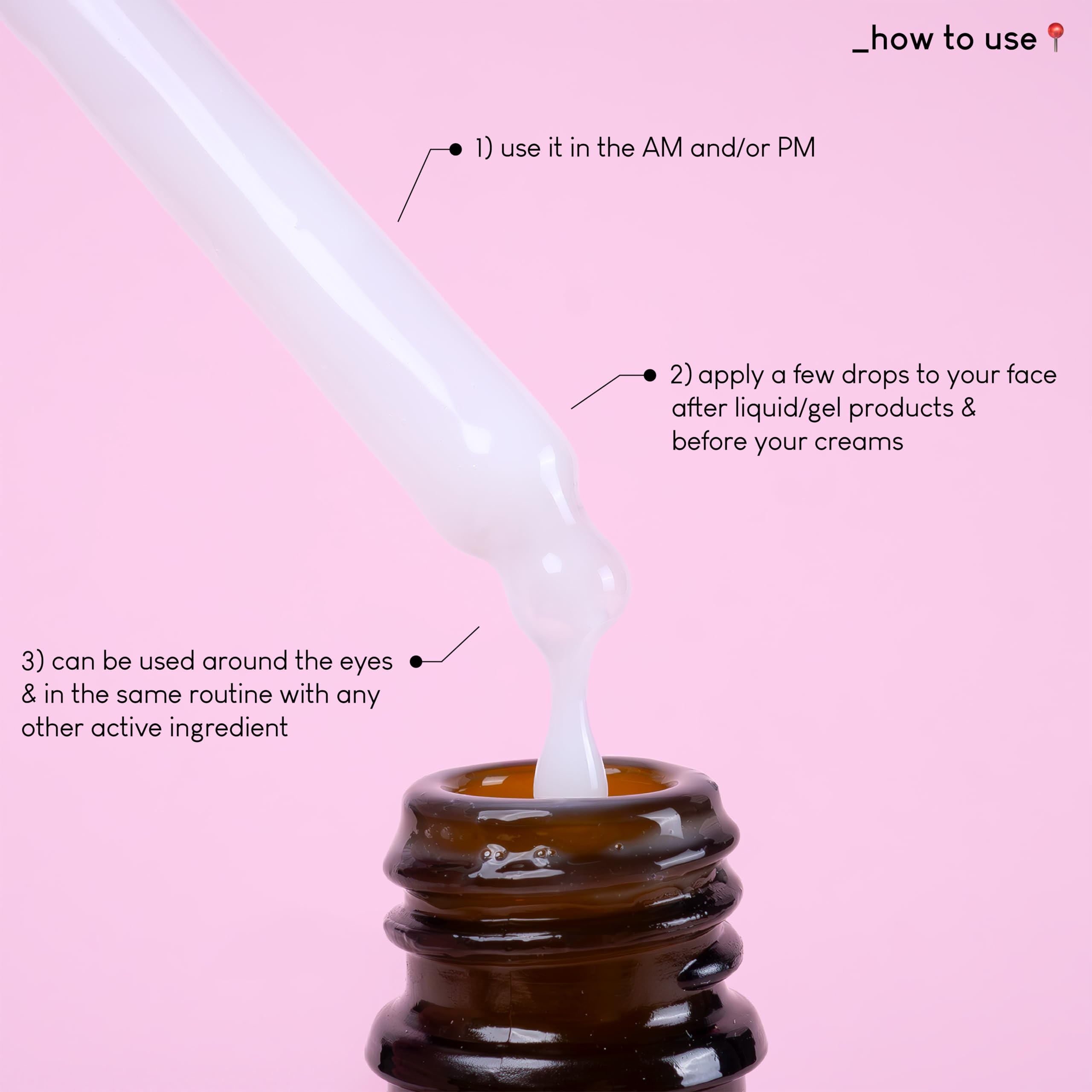 Geek & Gorgeous Power Peptides Serum packaging detail with clean label