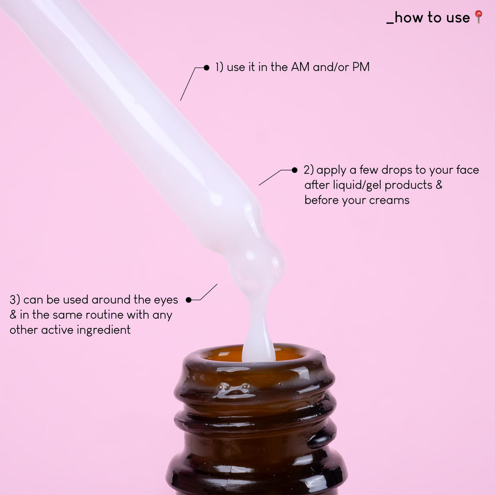 Geek & Gorgeous Power Peptides Serum packaging detail with clean label