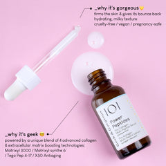 Geek & Gorgeous Power Peptides Serum texture swirl showing fast absorption
