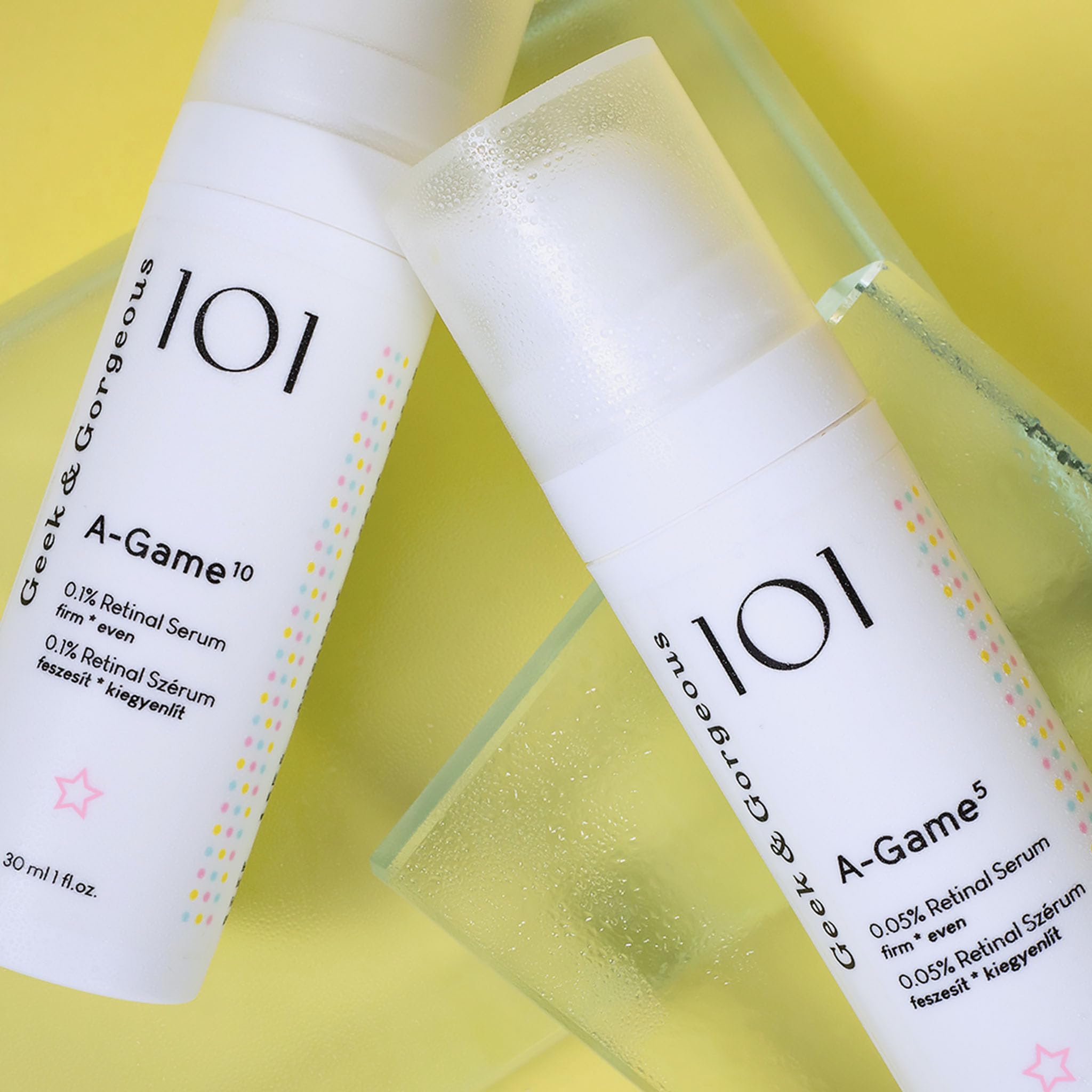 A-Game 5 suitable for all skin types shown on a balanced complexion.