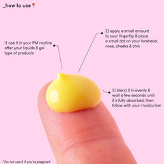 Usage step showing gentle application on clean skin with A-Game 5.