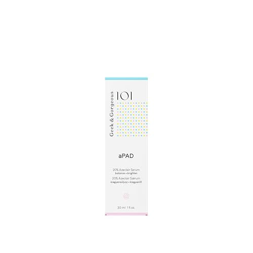Geek & Gorgeous aPAD serum on hand showing easy smoothing for sensitive skin.