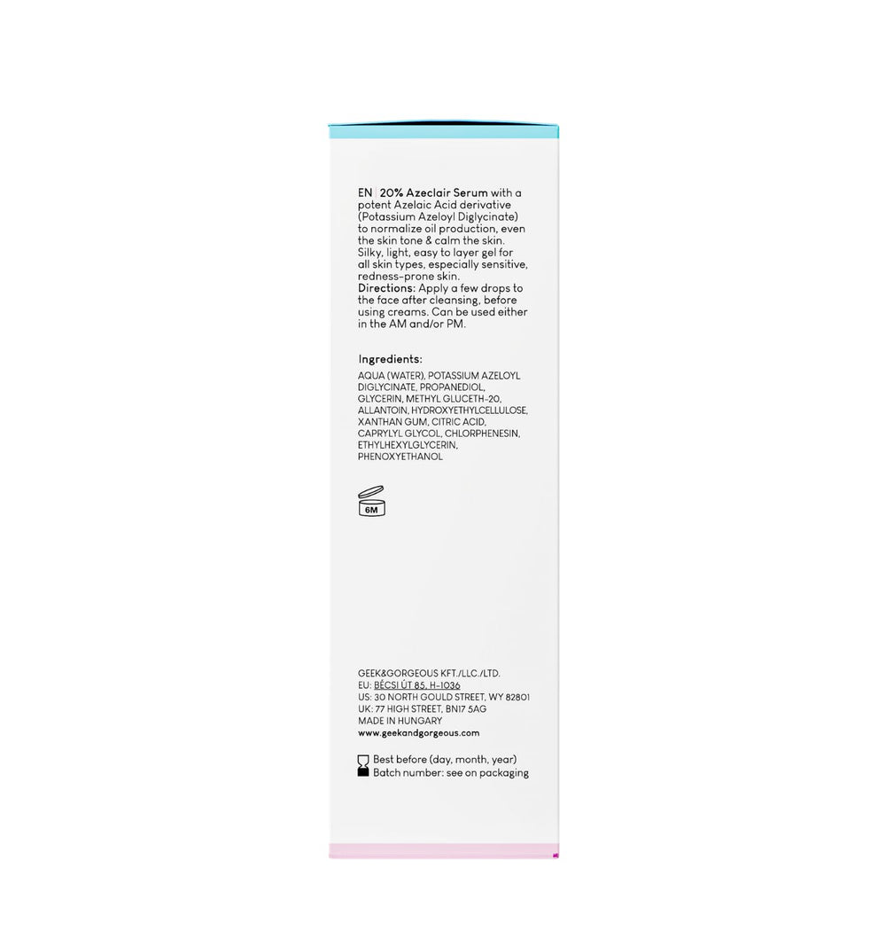 Geek & Gorgeous aPAD vegan, cruelty-free seal signaling ethical skincare.