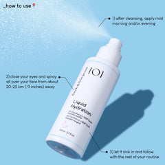 Geek & Gorgeous Liquid Hydration packaging box emphasizes vegan, fragrance-free formula.