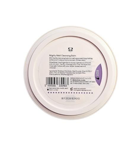 Geek & Gorgeous Mighty Melt transitions from balm to oil on skin during cleansing.