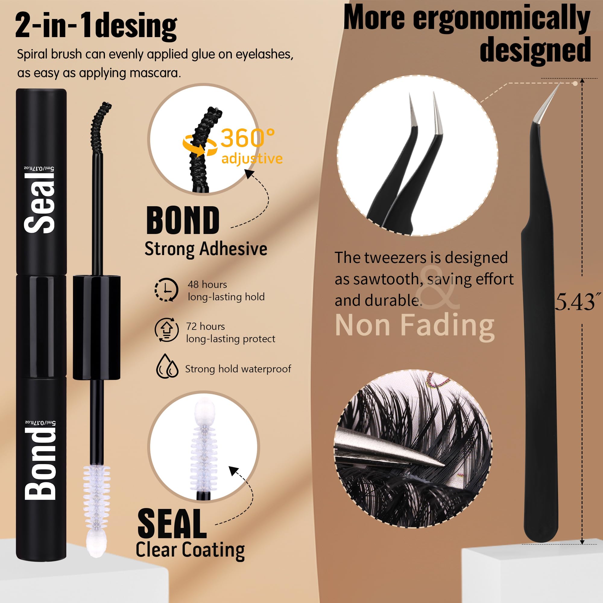 Geeneiya 10-14mm corner lashes adding subtle eye accents