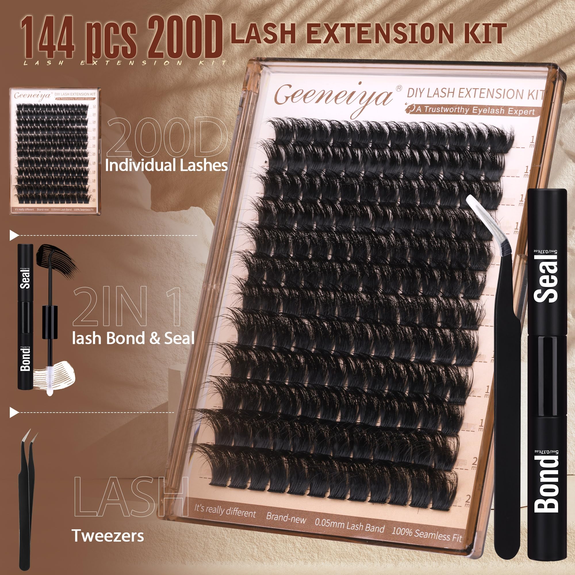Geeneiya 200D 10-20mm mixed-length clusters enable versatile looks.
