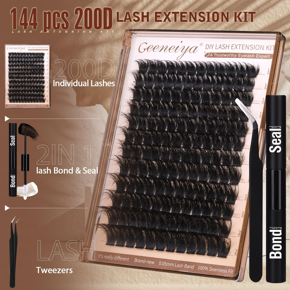 Geeneiya 200D 10-20mm mixed-length clusters enable versatile looks.