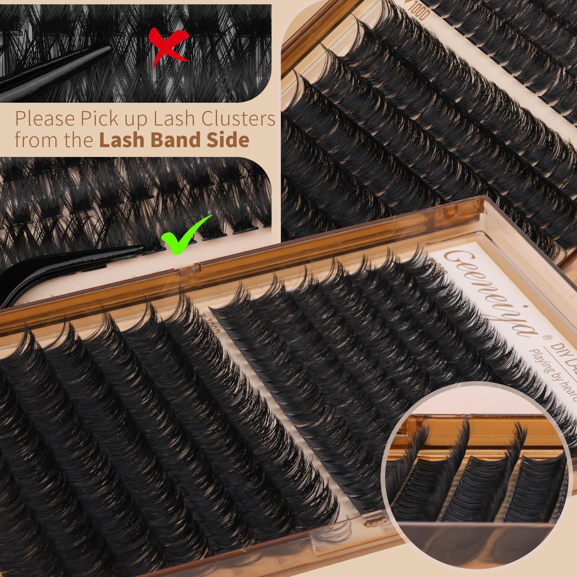 Geeneiya compact lash kit packaging suggests beginner friendly at home setup