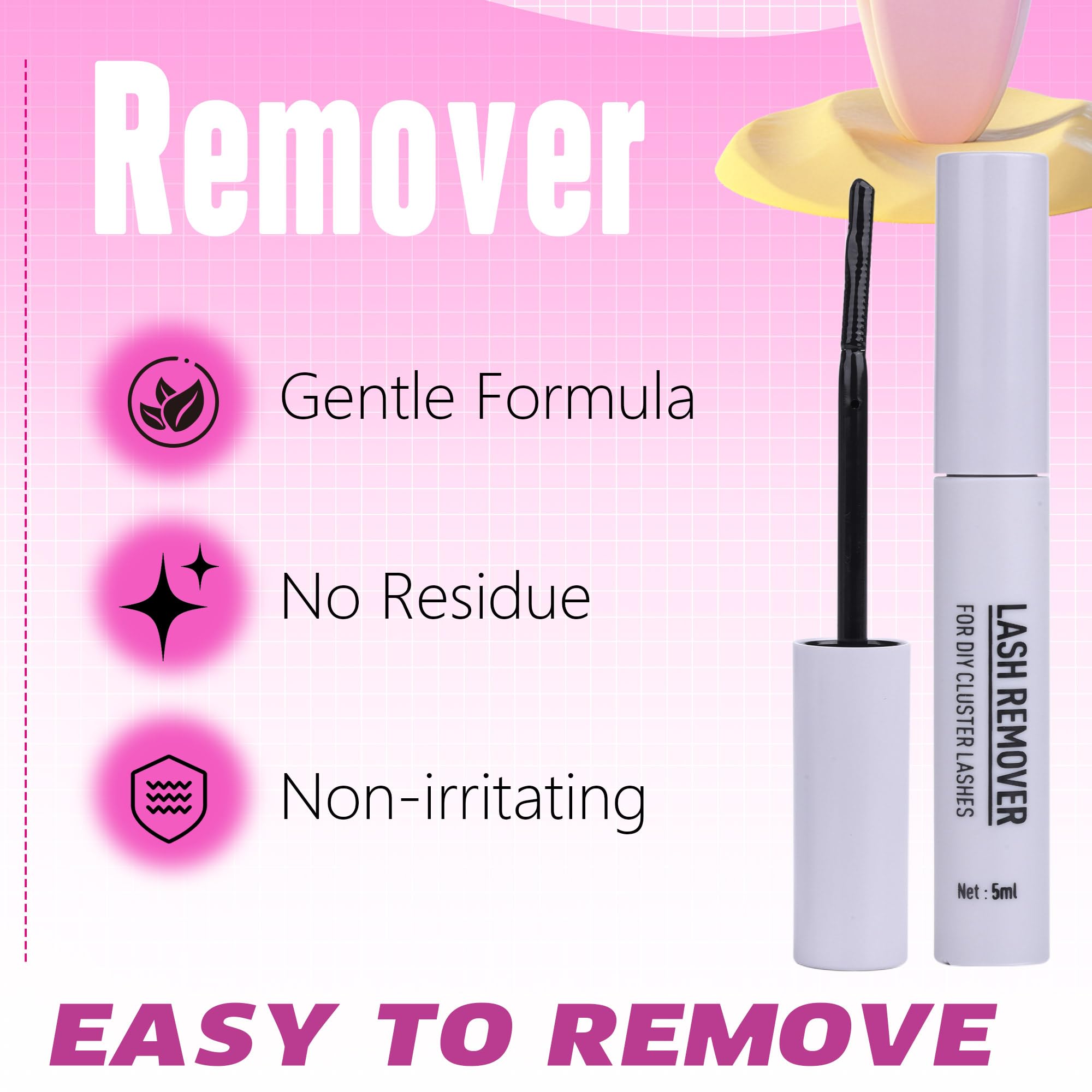 Geeneiya cruelty free vegan fibers provide soft comfortable lash clusters.