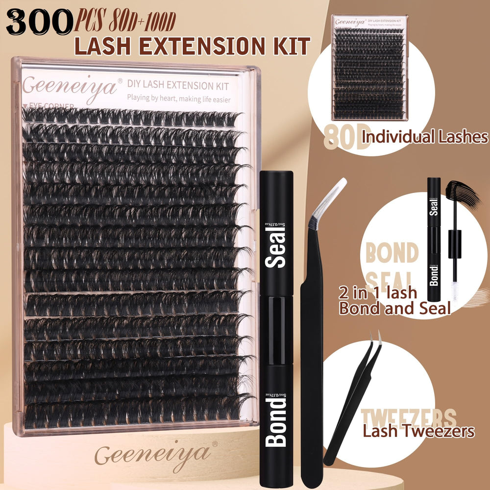 Geeneiya lash cluster tweezers with precision grip for accurate placement