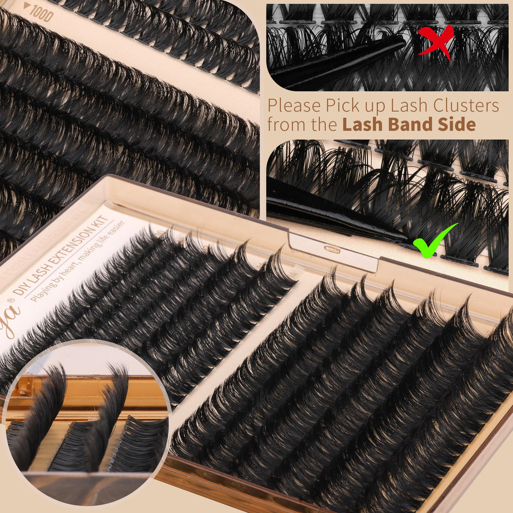 Geeneiya pink eyelash brush included for grooming and blending.