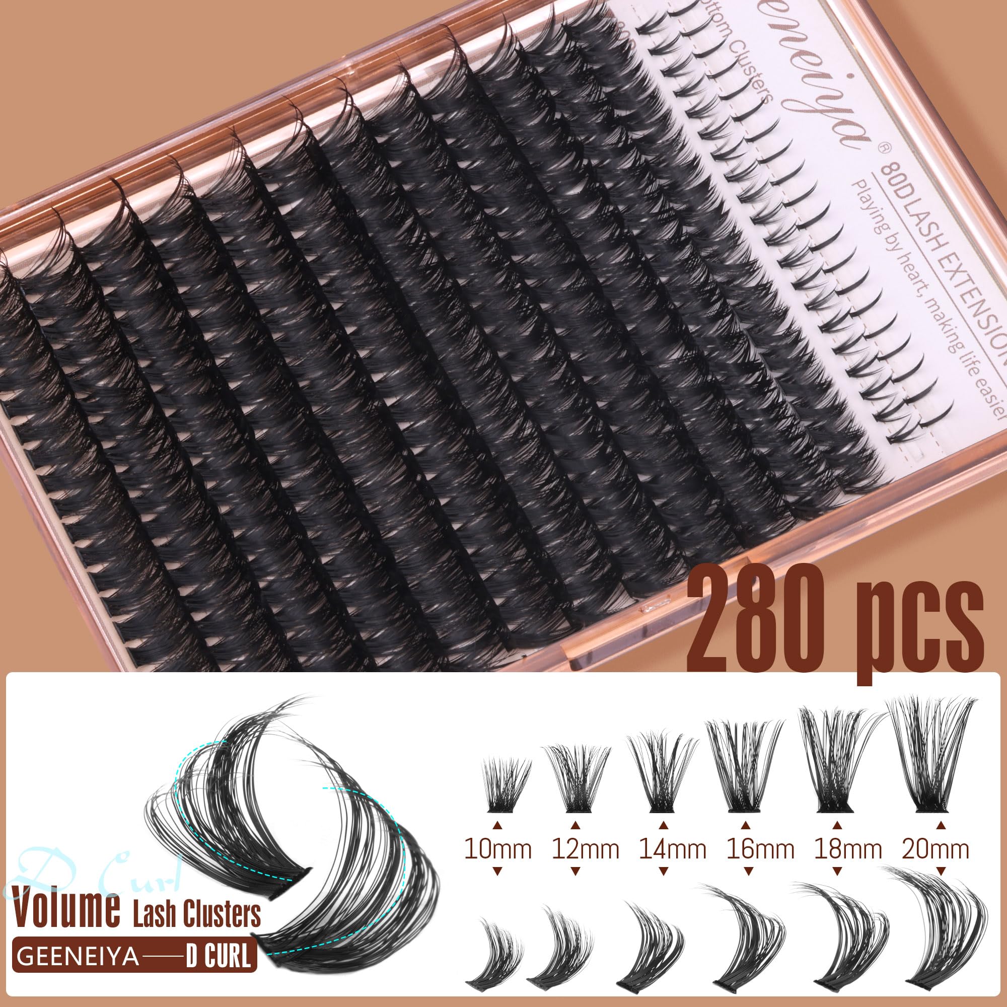 Geeneiya premium lash tweezers for precise, professional-looking application.