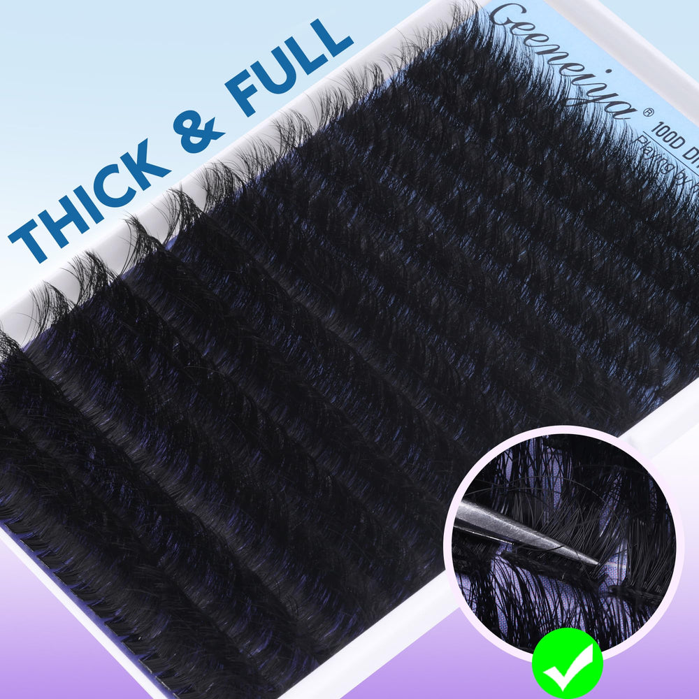 Geeneiya premium tweezers shown for precise lash placement.