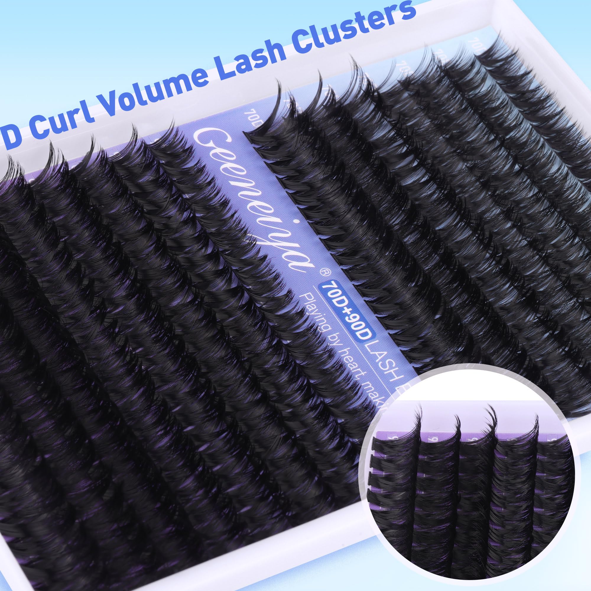 Geeneiya Wispy Lash Clusters kit 300pcs for versatile lash mapping