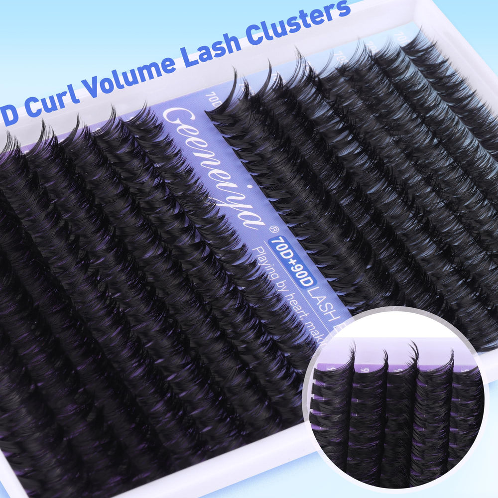 Geeneiya Wispy Lash Clusters kit 300pcs for versatile lash mapping