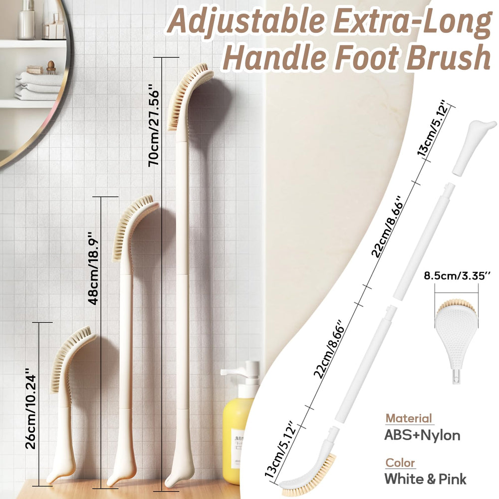 GEENOA foot brush ergonomic curved head cleans arches comfortably