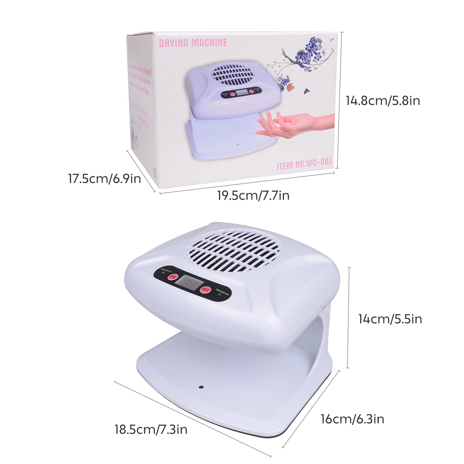Gegong air nail dryer gift-ready packaging for manicure lovers