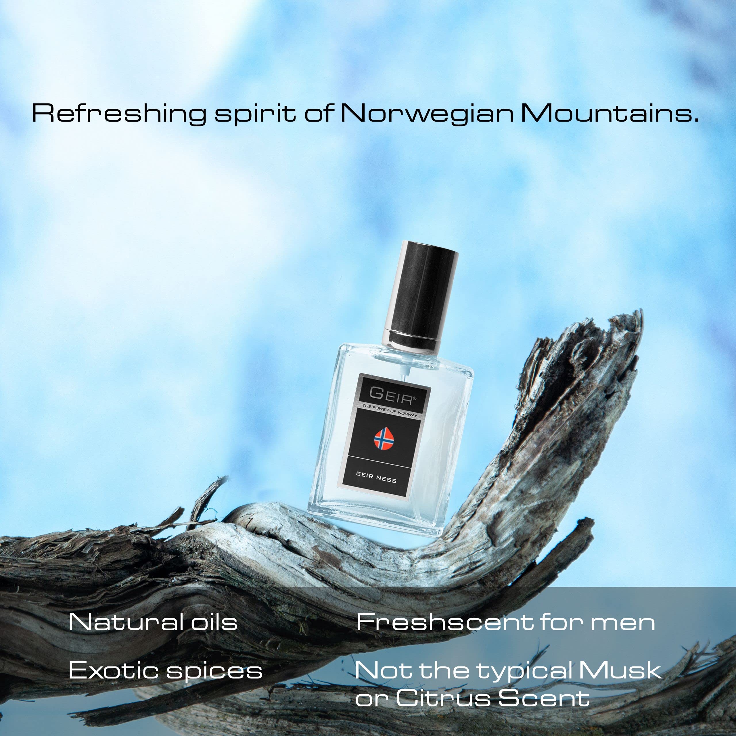 Geir Ness long-lasting fragrance coverage through a busy day.