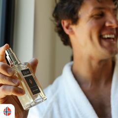 Geir Ness Geir Eau de Parfum on wrist demonstrates easy, subtle application.