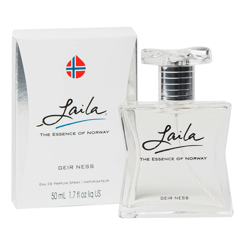 Geir Ness Laila perfume bottle close-up ideal for everyday fresh scent.