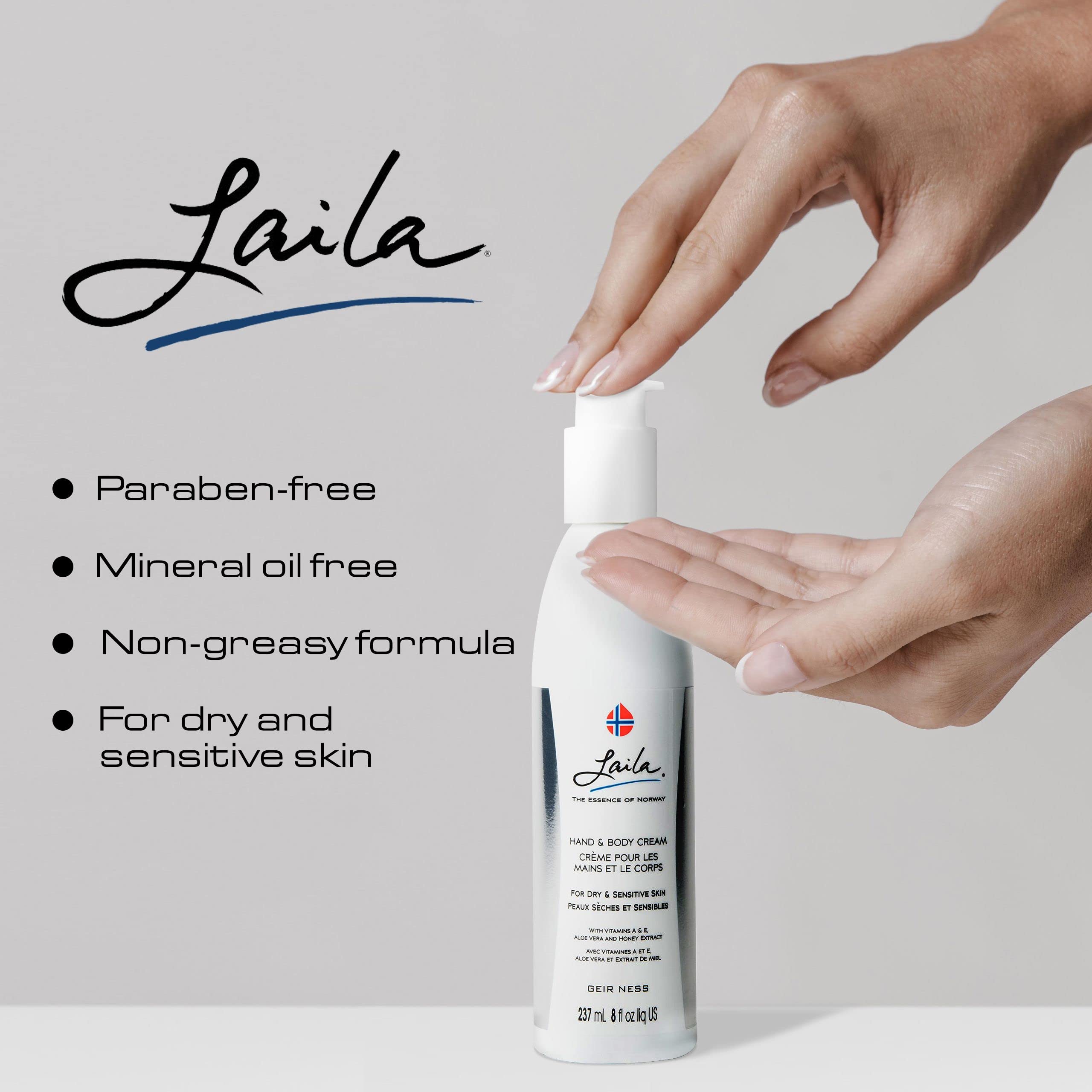 Geir Ness Laila silky hand and body cream on skin for soft touch