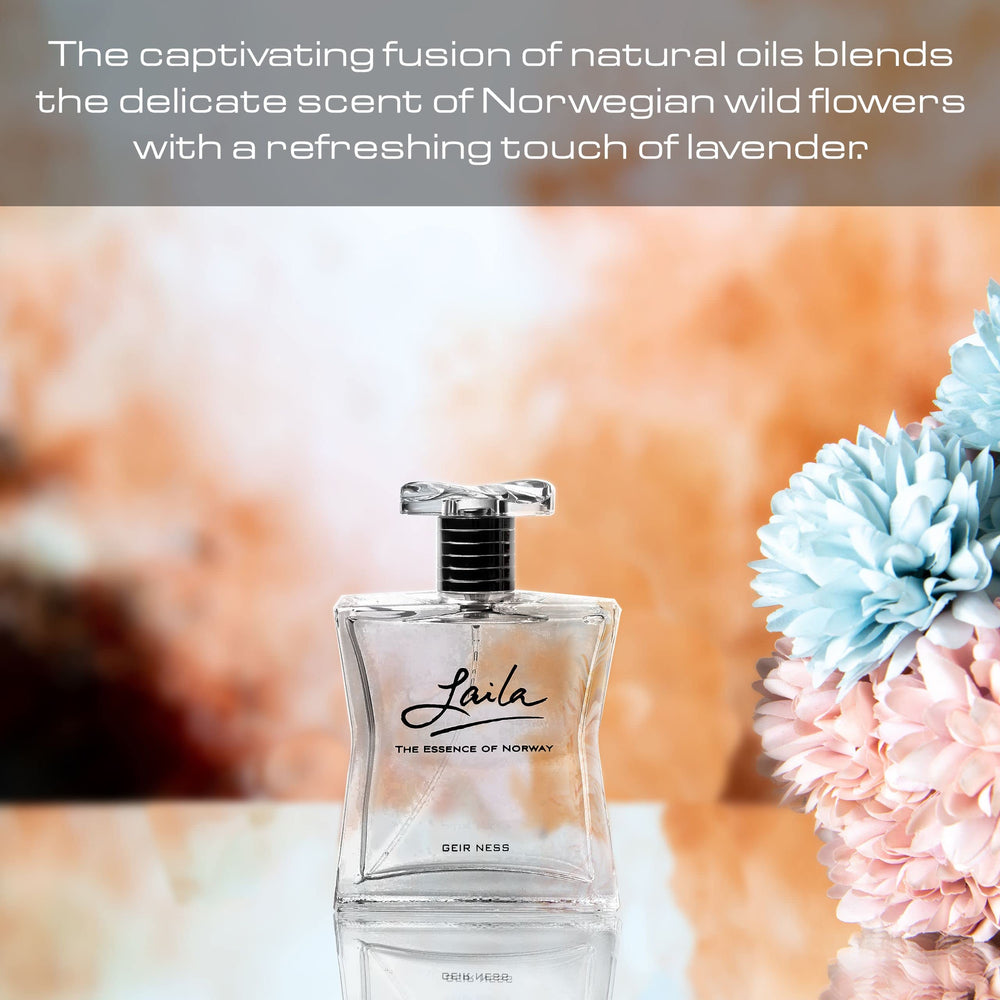 Geir Ness Laila lavender lily close-up suggests elegant daytime fragrance.