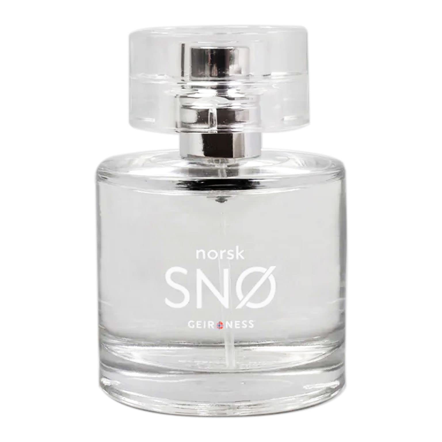 Geir Ness NORSK SNØ bottle front showcases Nordic freshness for daily wear