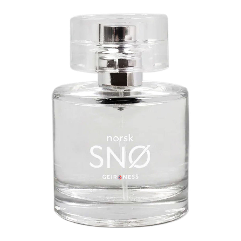 Geir Ness NORSK SNØ bottle front showcases Nordic freshness for daily wear