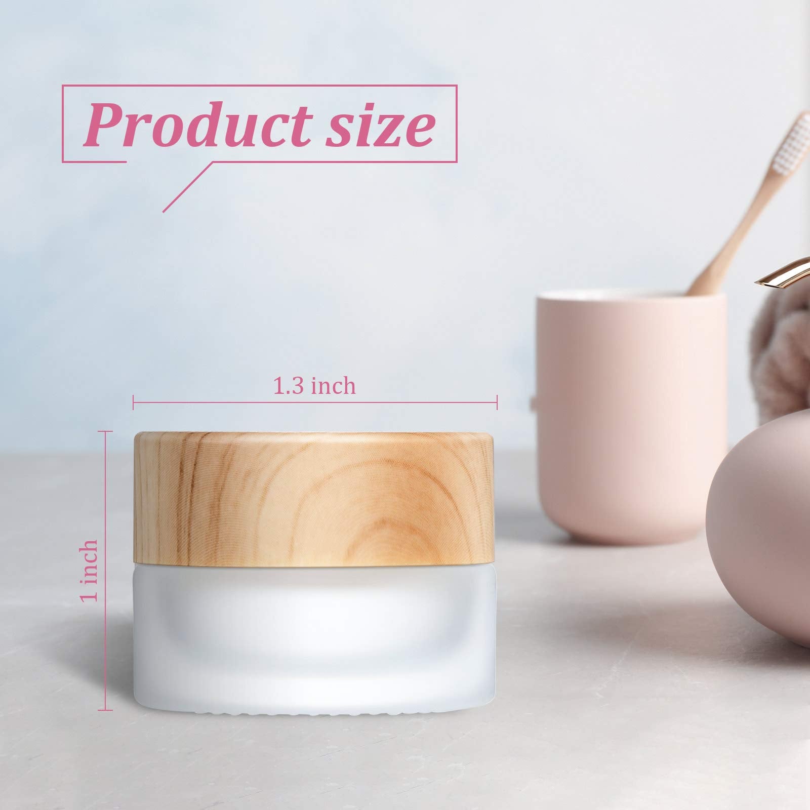 Geiserailie 5g jars with leakproof lids ideal for on-the-go creams.