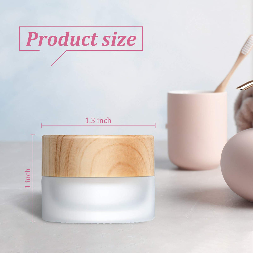 Geiserailie 5g jars with leakproof lids ideal for on-the-go creams.