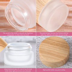 Geiserailie durable glass cosmetic jar for long-lasting reuse.