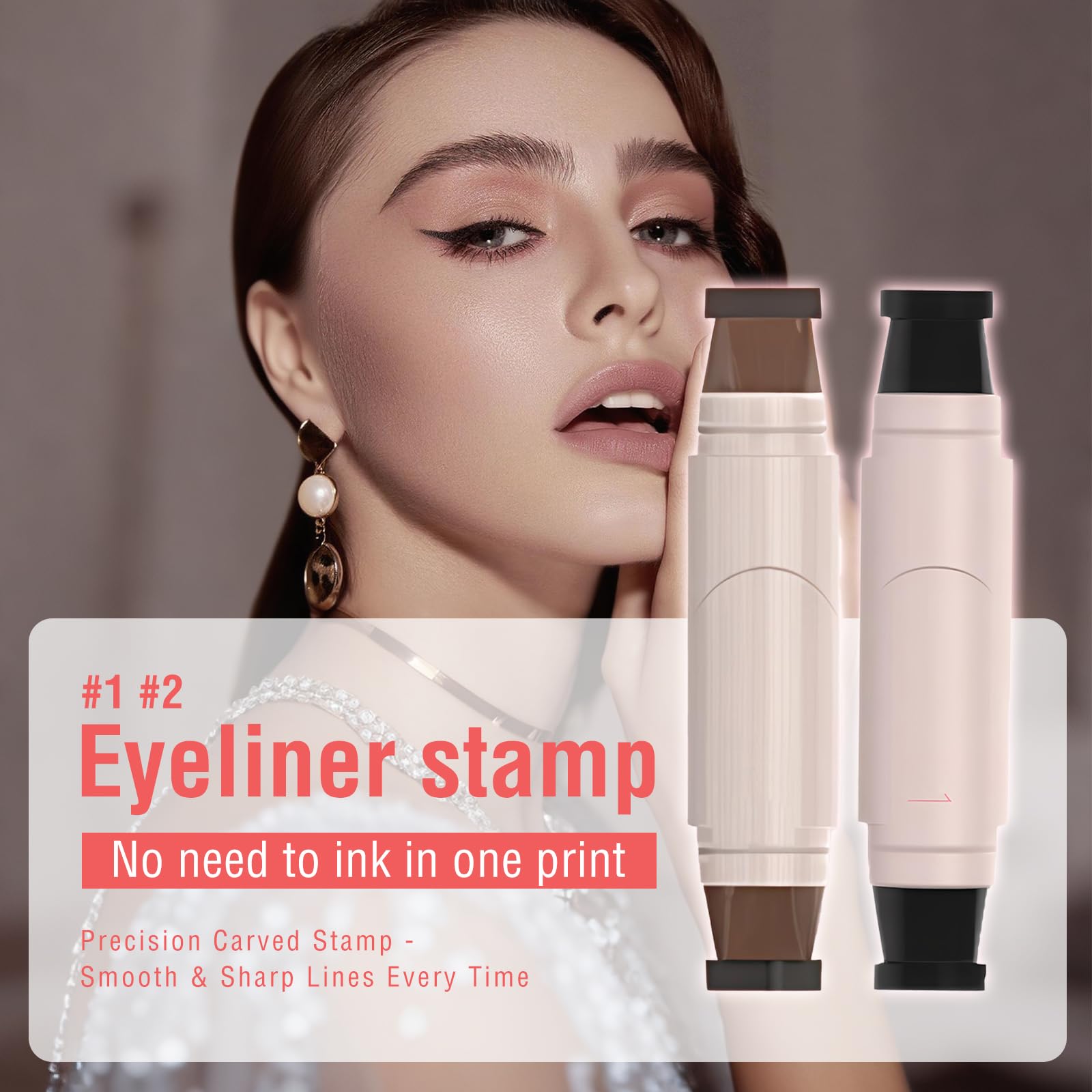 Eyeliner Stamp - doble punta para delineados y cejas con facilidad.