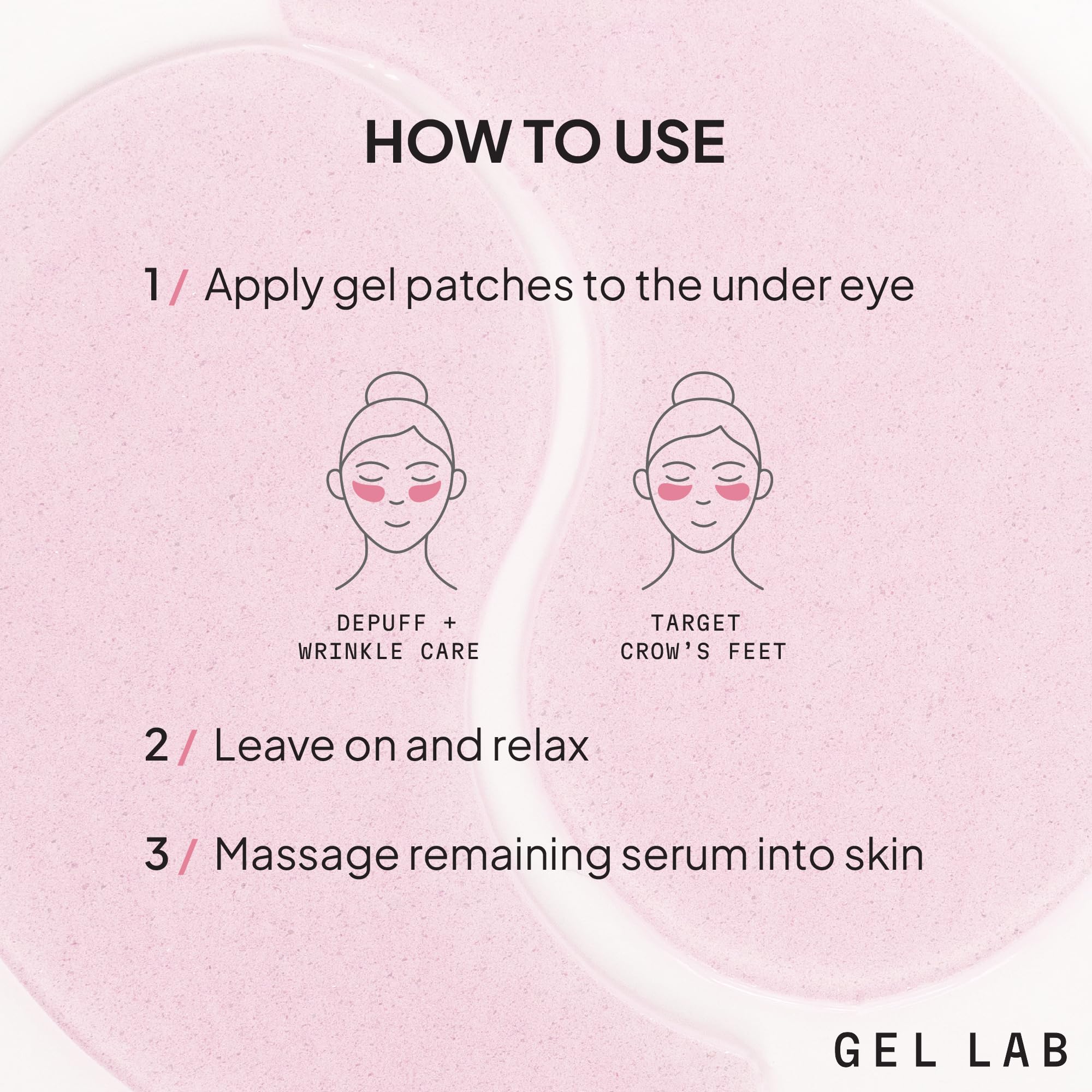 Gel Lab Renew concept image suggesting brighter under-eye appearance