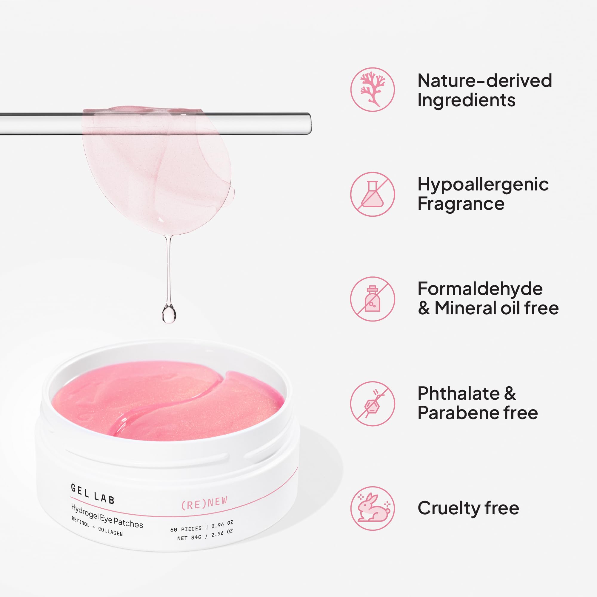 Gel Lab Renew in-use shot during a calm morning skincare routine