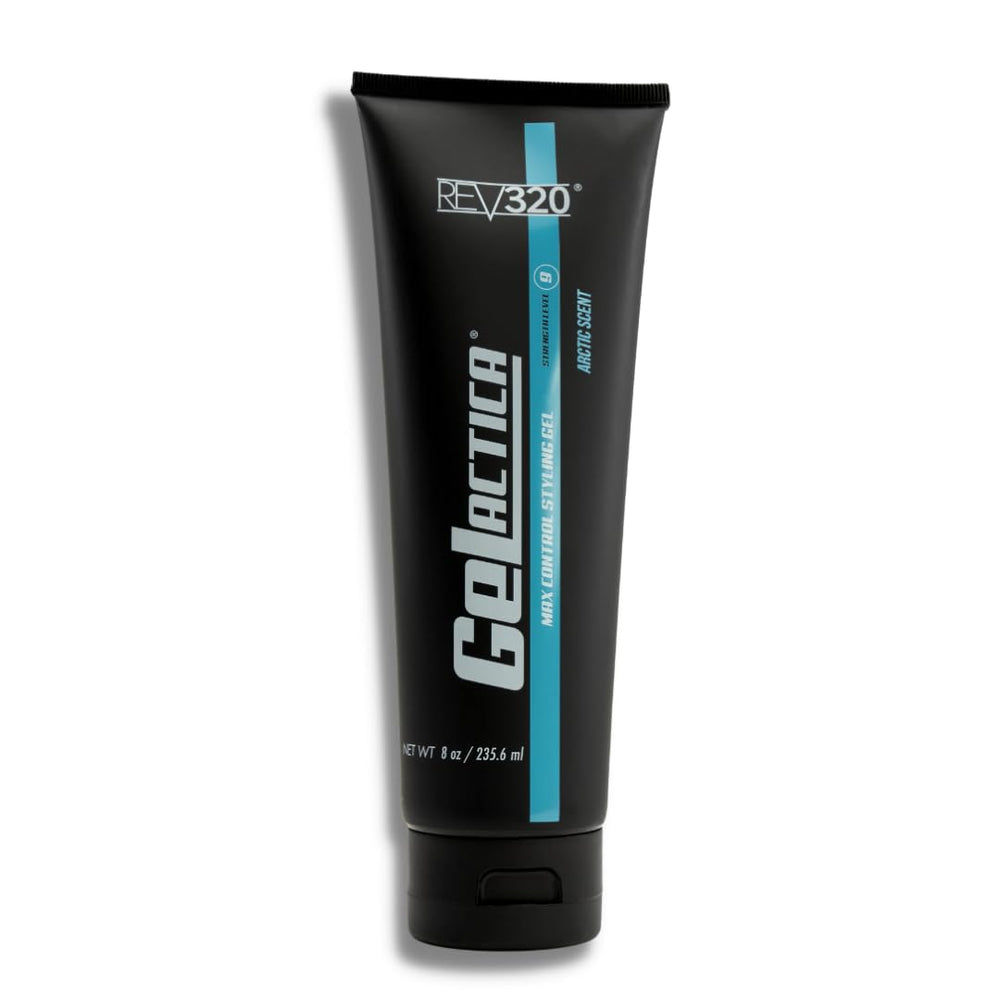 Gelactica Max Control gel for slick-back styling with durable hold