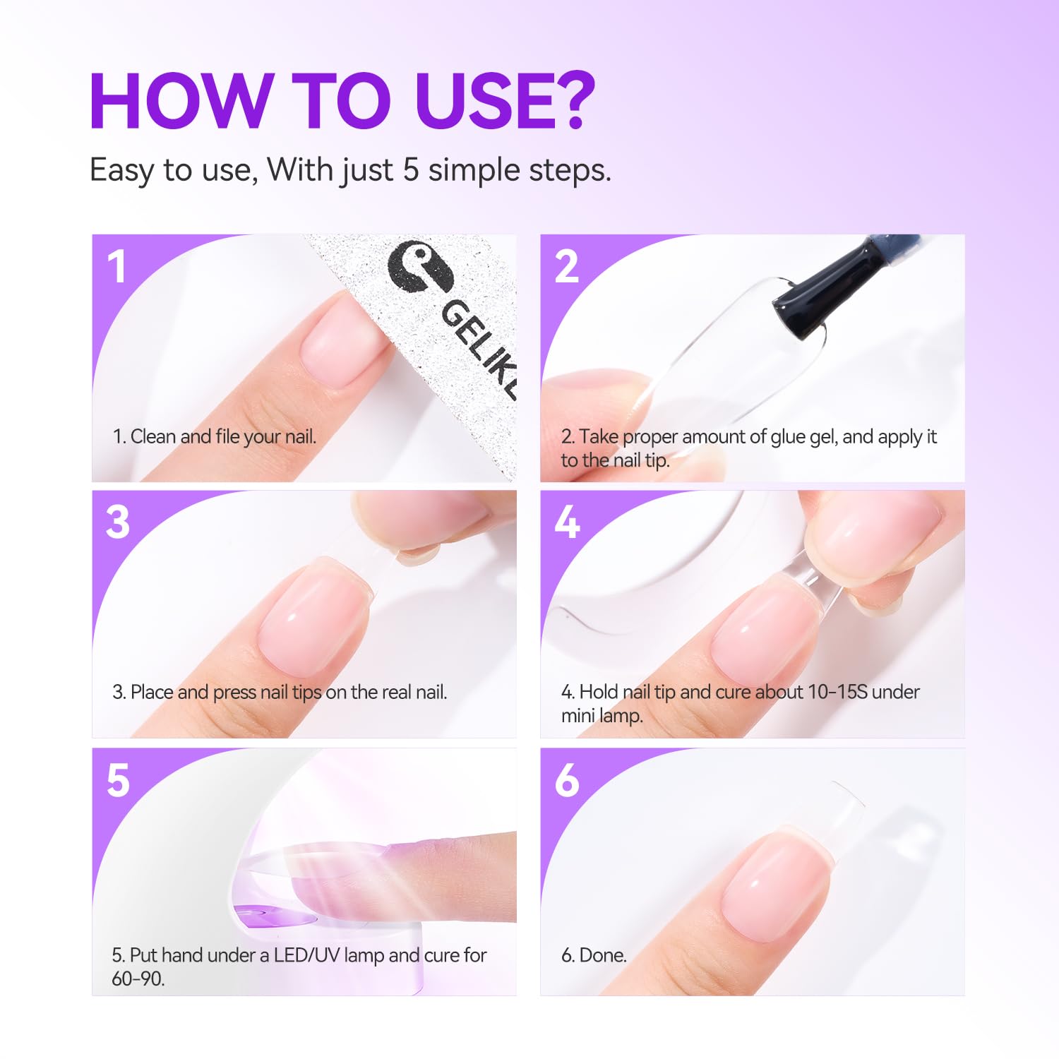 Gelike EC 32ml bottle, global bestseller for salon and home use.