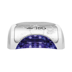 Gelish 18G Classic LED Light front view highlights portable design for salon or home use.