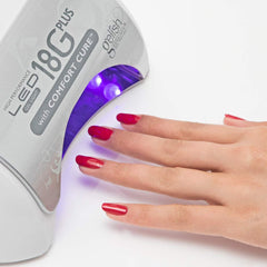 Gelish 18G Plus LED Light digital countdown display aids precise curing times.