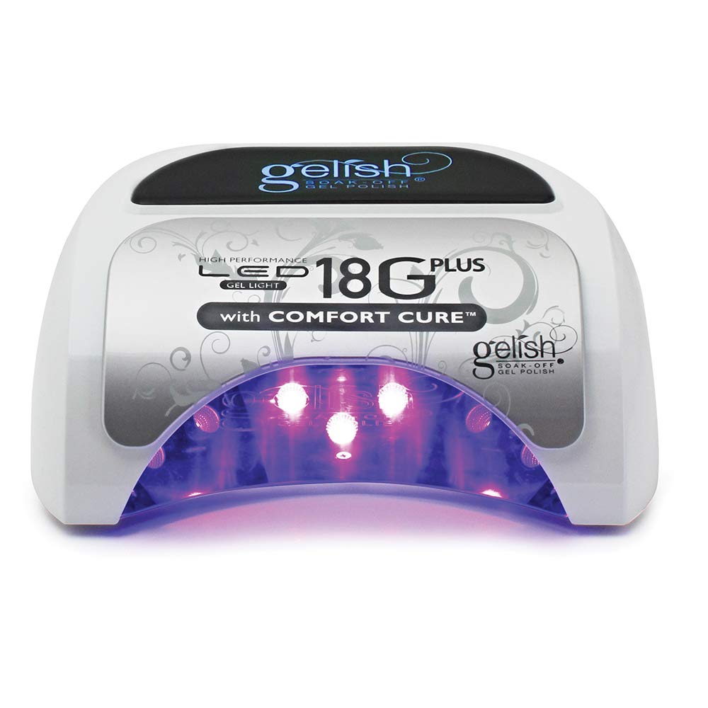 Gelish 18G Plus LED Light front view showing 36W curing power for fast salon sessions.