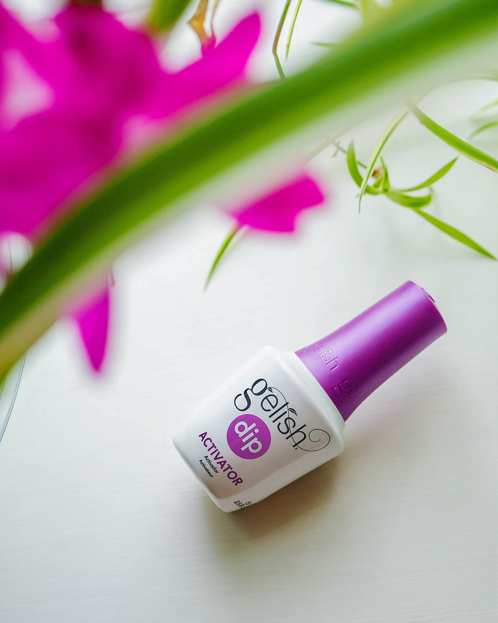 Gelish Dip Basix application demo showcases no-lamp use for fast mani.