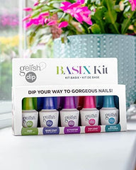 Gelish Dip Basix Base Coat bottle ready for strong adhesion and smooth foundation.