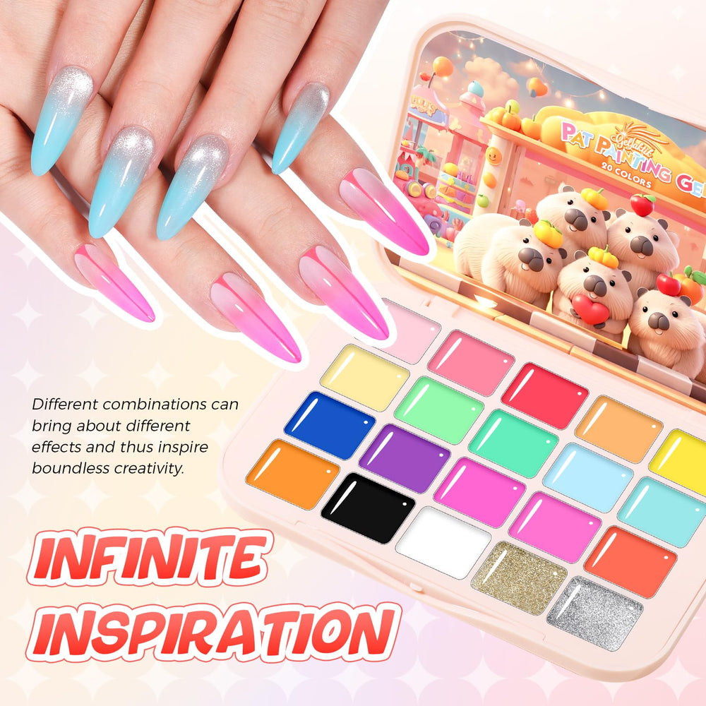 Gellaktik chrome powder blending with polishes for dazzling accents
