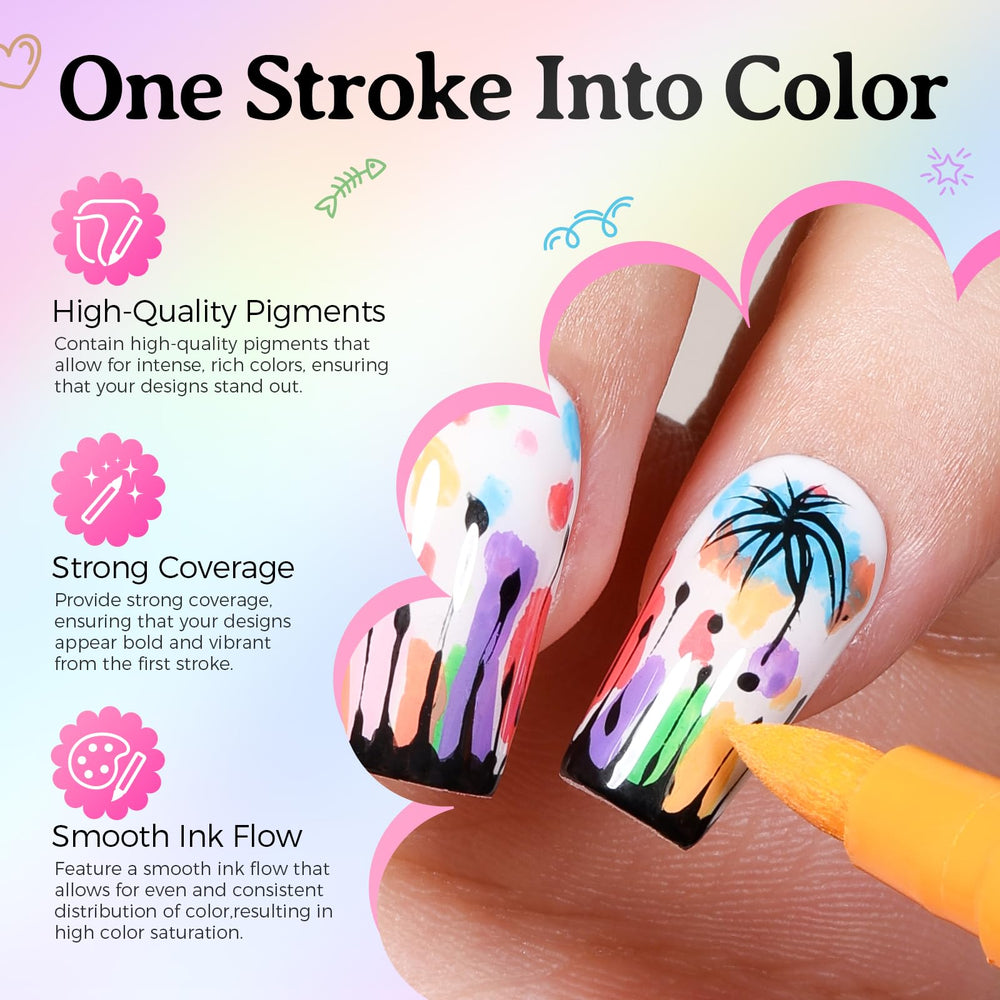 GELLAKTIK high-pigment formula delivering vibrant color over gel or regular polish