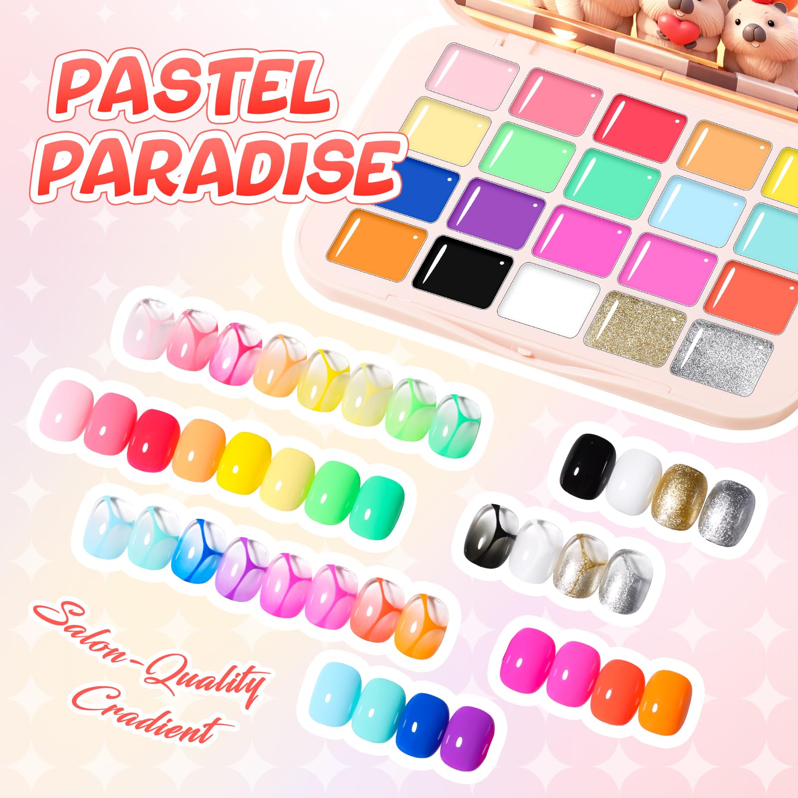 Gellaktik UV/LED curing compatibility for quick home manicures
