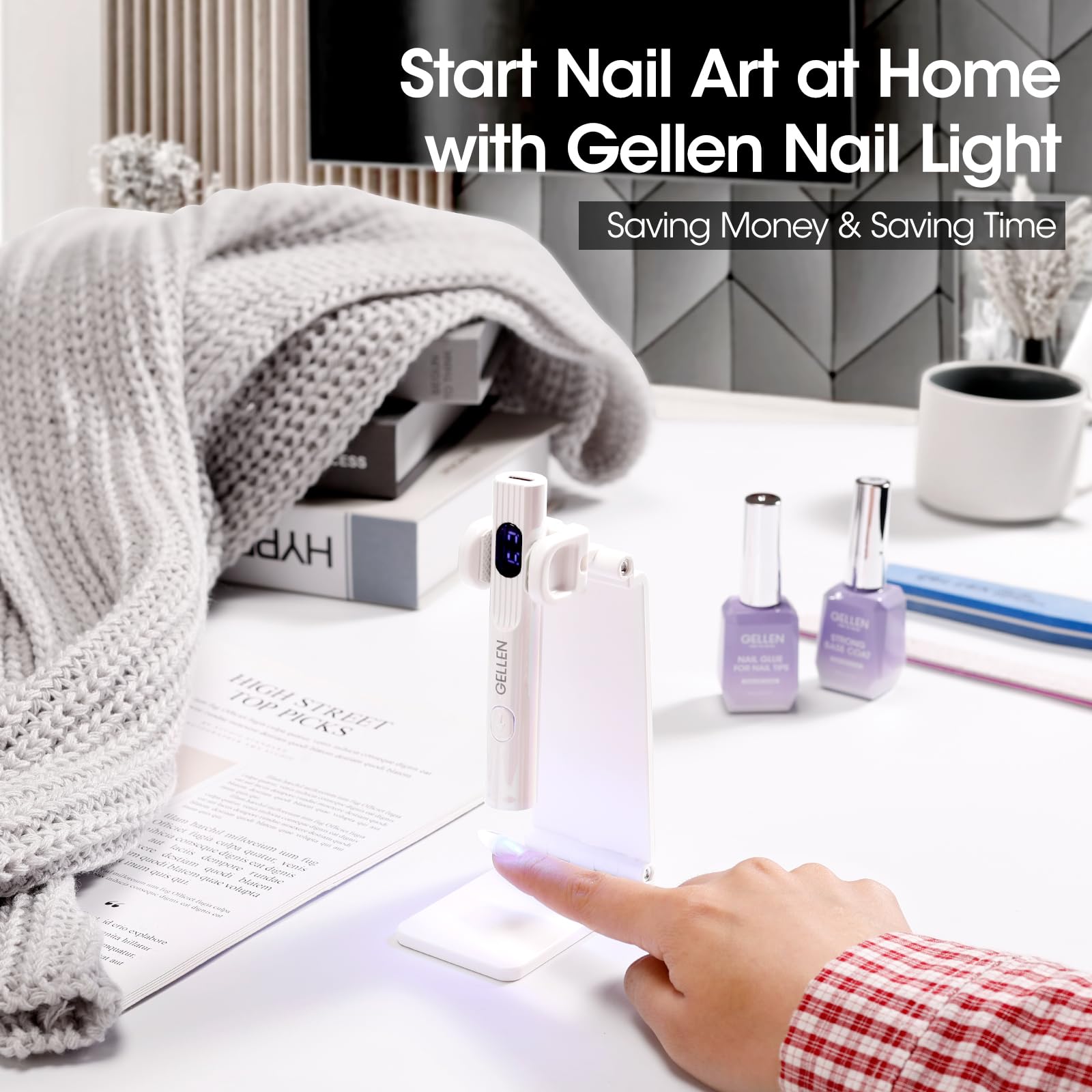 GELLEN durable quartz light beads offer longer-lasting nail curing
