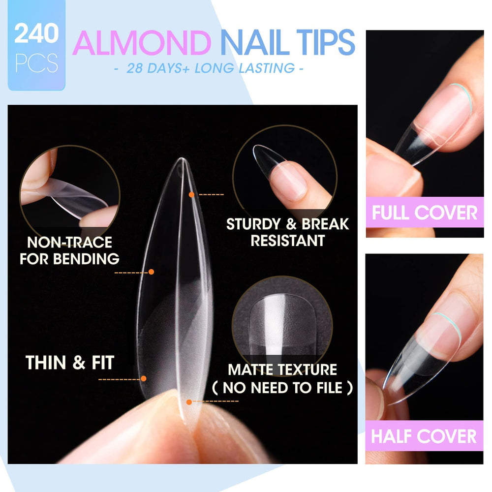 Gellen extend gel base coat doubles as glue and strengthener.
